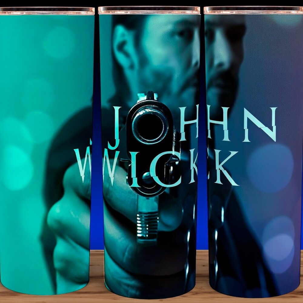 John Wick Action Movie Cup Mug Tumbler 20oz